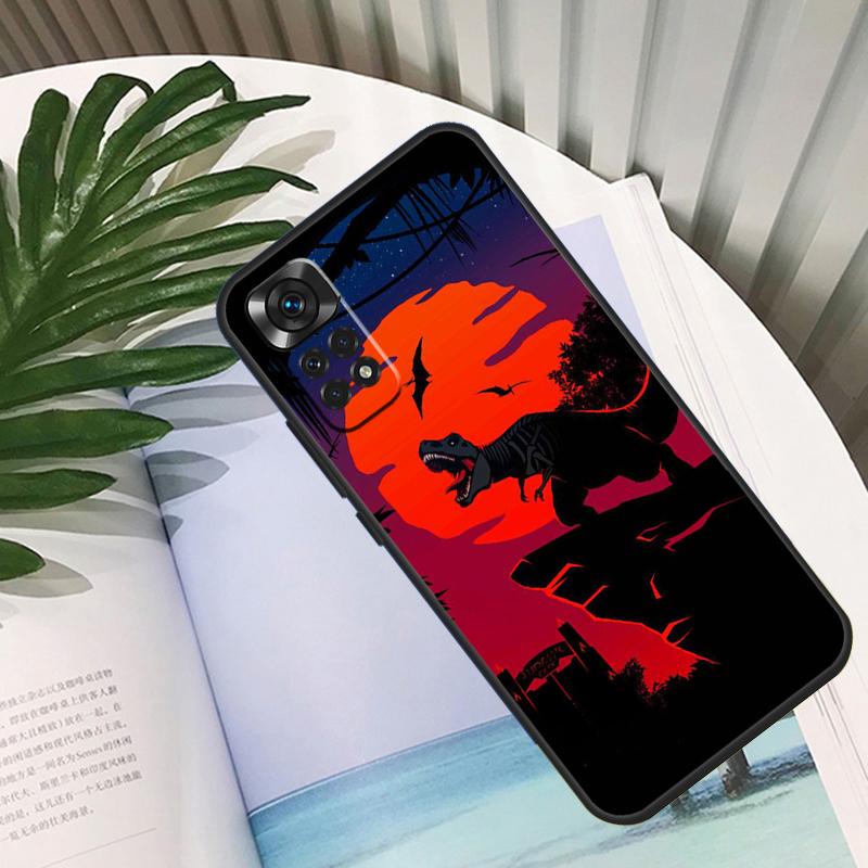 Jurassic Dinosaur Funda For Xiaomi Redmi Note 14 13 10 11 12 15 Pro Plus Case For Redmi 15C 14C 10C 12C 13C 15
