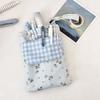 Small Floral Pencil Case Cute Portable Stationery Case Pencil Case Sundry Change Storage Large-Capacity Pen Case