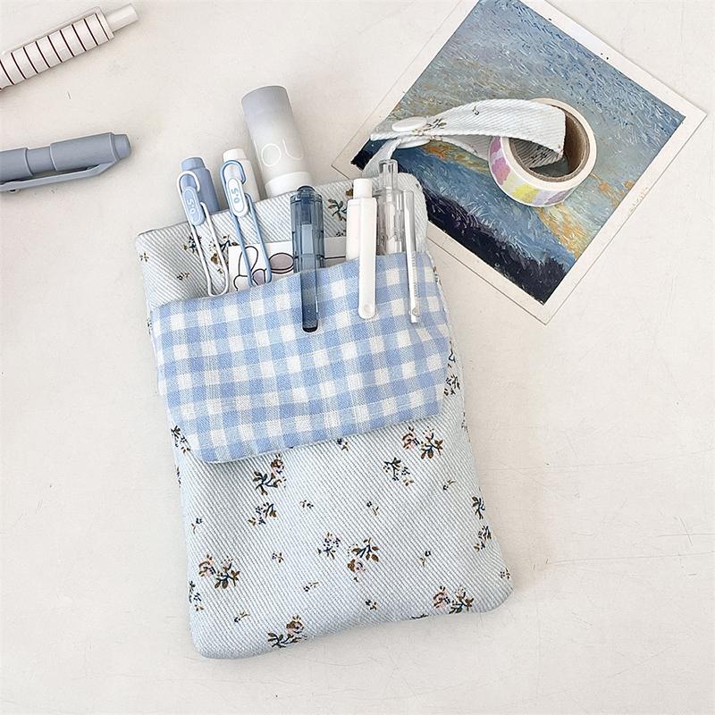 Small Floral Pencil Case Cute Portable Stationery Case Pencil Case Sundry Change Storage Large-Capacity Pen Case