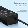 USB 3.0 High-Speed Multi-Port Hub with Vertical Extension for Laptops and Desktops.