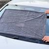 SHSCLY Microfiber Car Wash Super Absorbent Dryer 1 Sheet Towel, Cloth, Double-Sided, Large, Thick, Gray, 90x60cm,