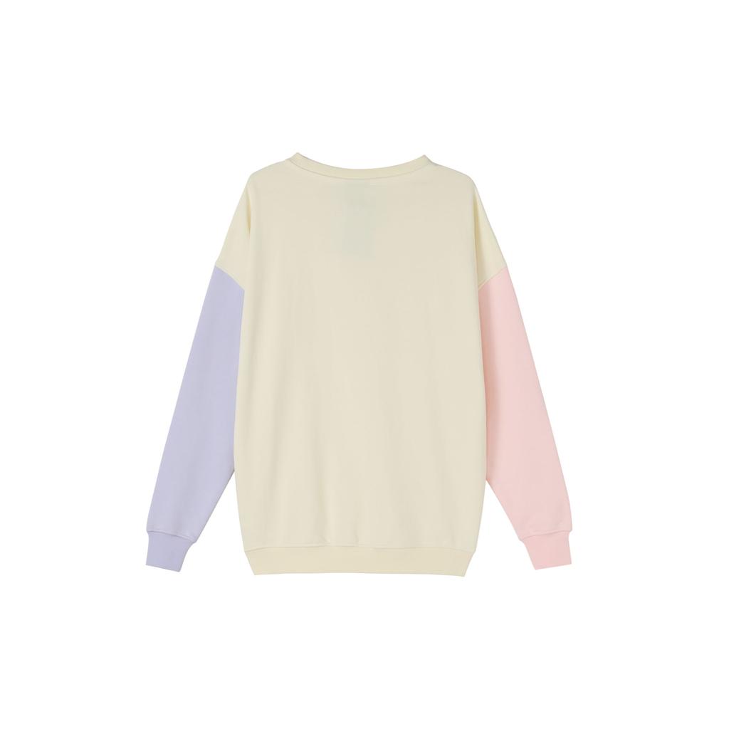 Nike Color Block Crewneck Sweatshirt Women Tops White DJ6946-156