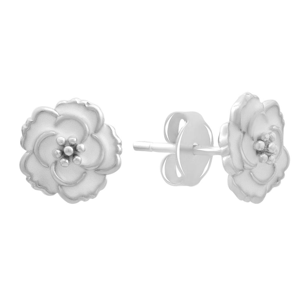 Серебряные серьги с емаллю (60002270)