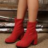 Damskie Botki Nowe Botki na Platformie Damskie Seksowne Buty na Wysokim Obcasie Zimowe Codzienne Modne Buty dla Kobiet Outdoor Luksusowe Botki