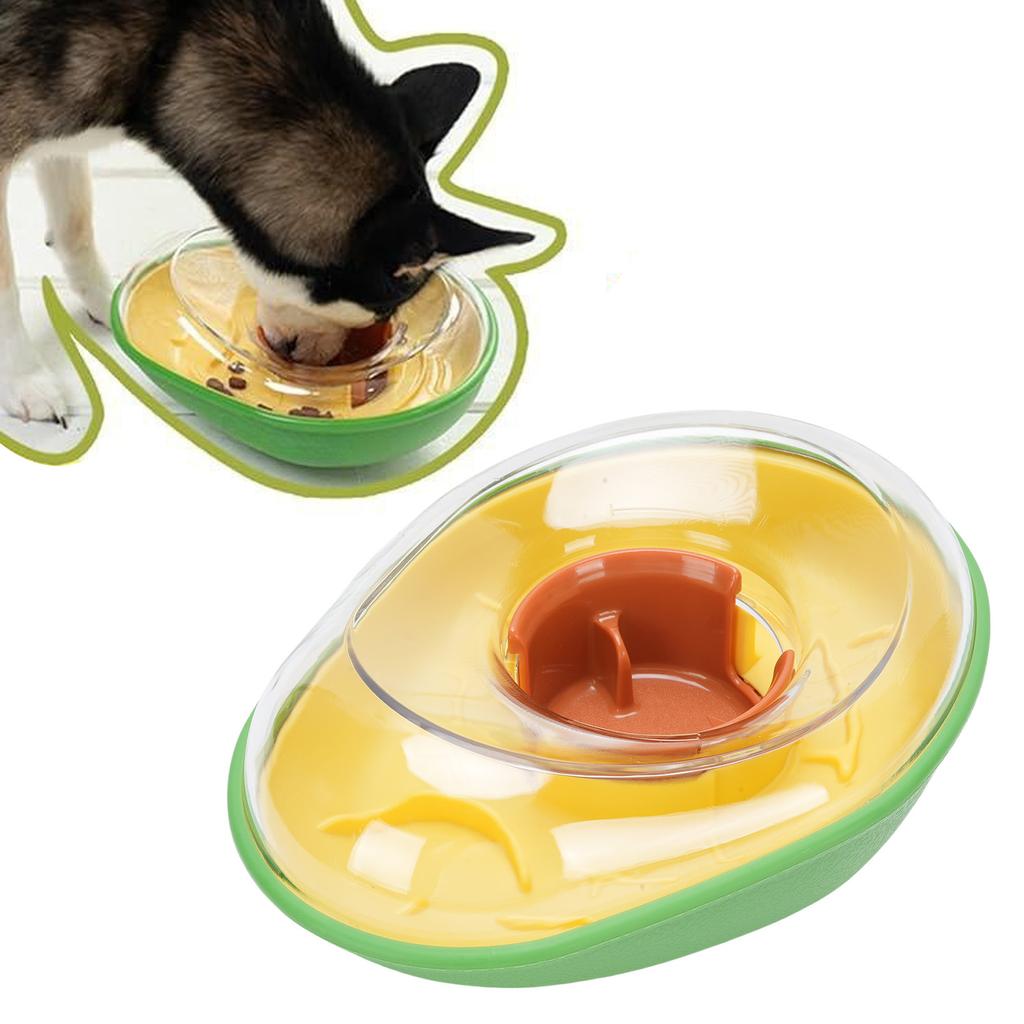 Avocado Pet Feeder Plastic Slow Feeder Dog Bowl Auto Food Dispenser Puppy Toy for Cats and Dogs Home