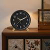 Battery Operated Analog Alarm Clock with Quiet Movement and Night Light Desk Clock for Heavy Sleepers and Bedroom Use