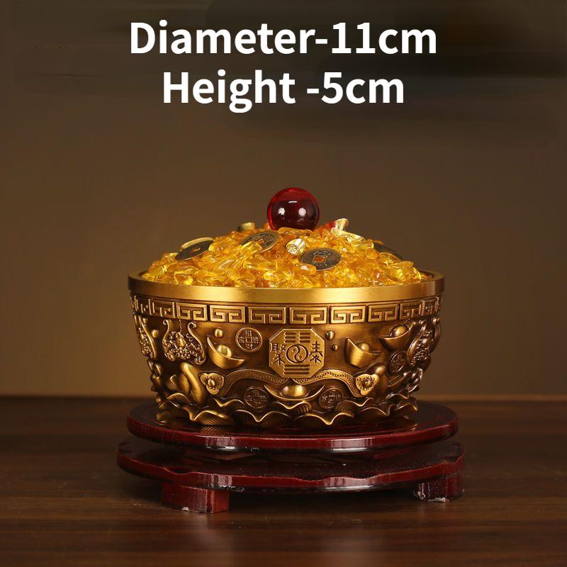 Fengshui Reiner Kupfer Schatzschale Reichtum Sammeln Feng Shui Reichtumsanziehung Heimgebrauch Shen Wansan Wohnzimmer Dekoration