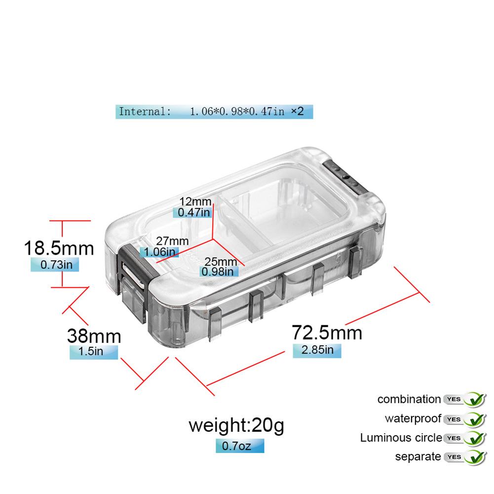 Fishing Tackle Box Expandable Fishing Tackle Box Large Capacity Waterproof Tool Box Double Side Fishing Hook Storage Container