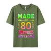 Unisex Classic Tshirts 43 Years Old Bday 43rd Birthday Idea Made In 1980 Tshirts Pure Cotton T Shirt Casual Funny Sarcasm Tees