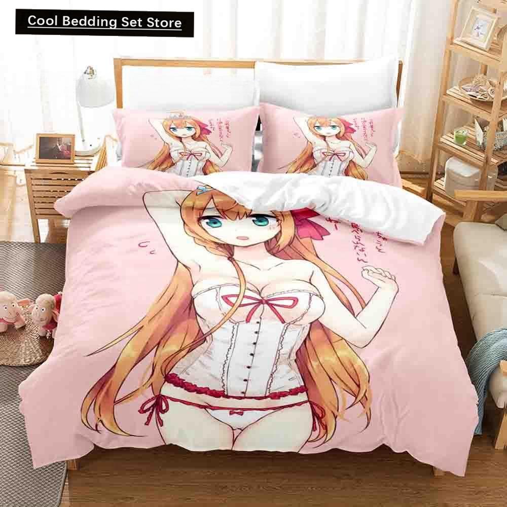 3D Print Anime Princess Connect! Re: Dive Bedding Set Single Twin Full Queen King Size Bed Set Adult Kid Bedroom Duvetcover Sets