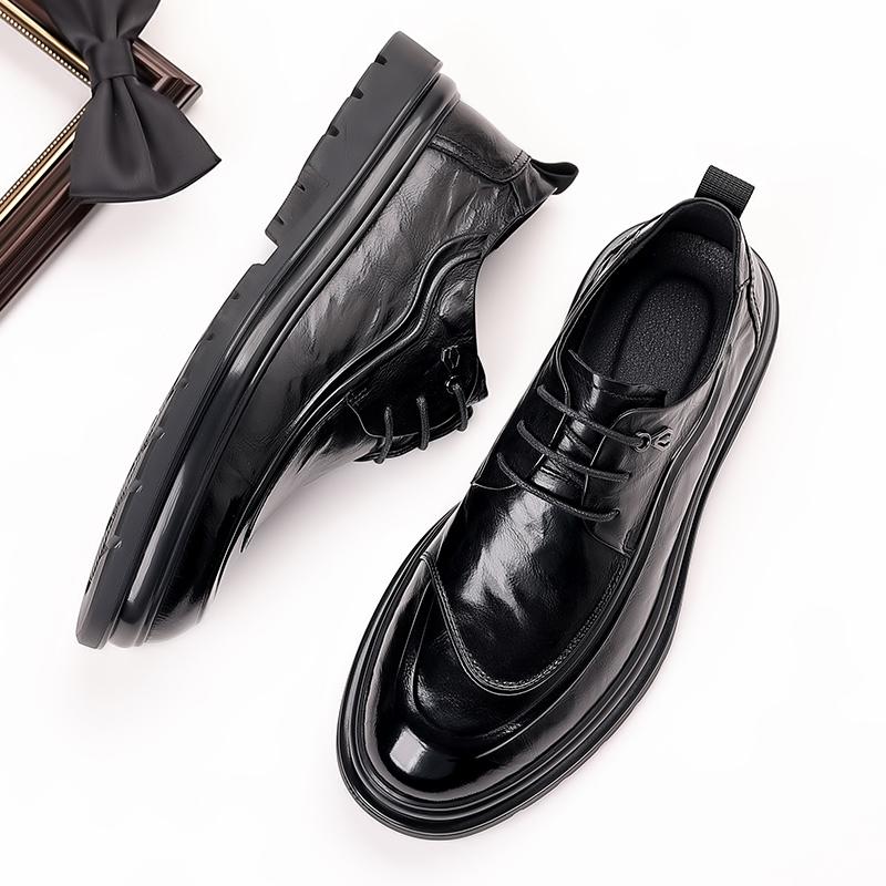 Fashion Leather Shoes For Man Genuine Leather Casual Shoes Fashion Business Oxford Shoes High Quality Designer Work Shoes