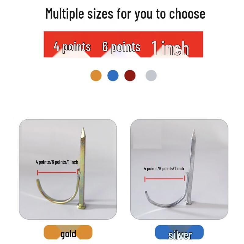 Water Pipe Clamp Hook Nails