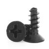 Black Hardened Countersunk Phillips Self-Tapping Screws m1-m4
