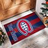 Montreal Canadiens Crystal Velvet Rug, Custom Name Text Personalized Non‑Slip Floor Mat for Home Decor Gift