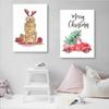 Cartoon Christmas Holiday Tree Sock Snowman Car Dog Wall Art Canvas Painting Posters And Prints Wall Pictures Kids Room Decor