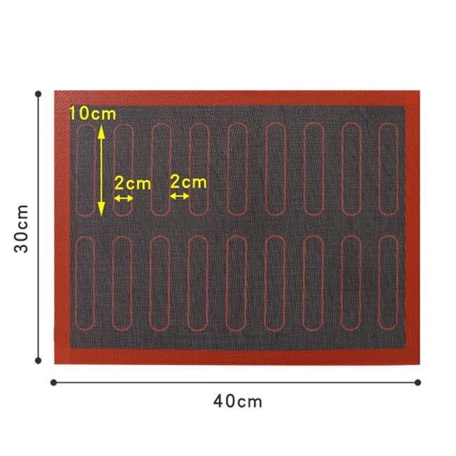 Silicone Macaron Baking Mat, Non-Stick Silicon Liner for Bake Pans & Rolling - Macaroon/Pastry/Cookie Making