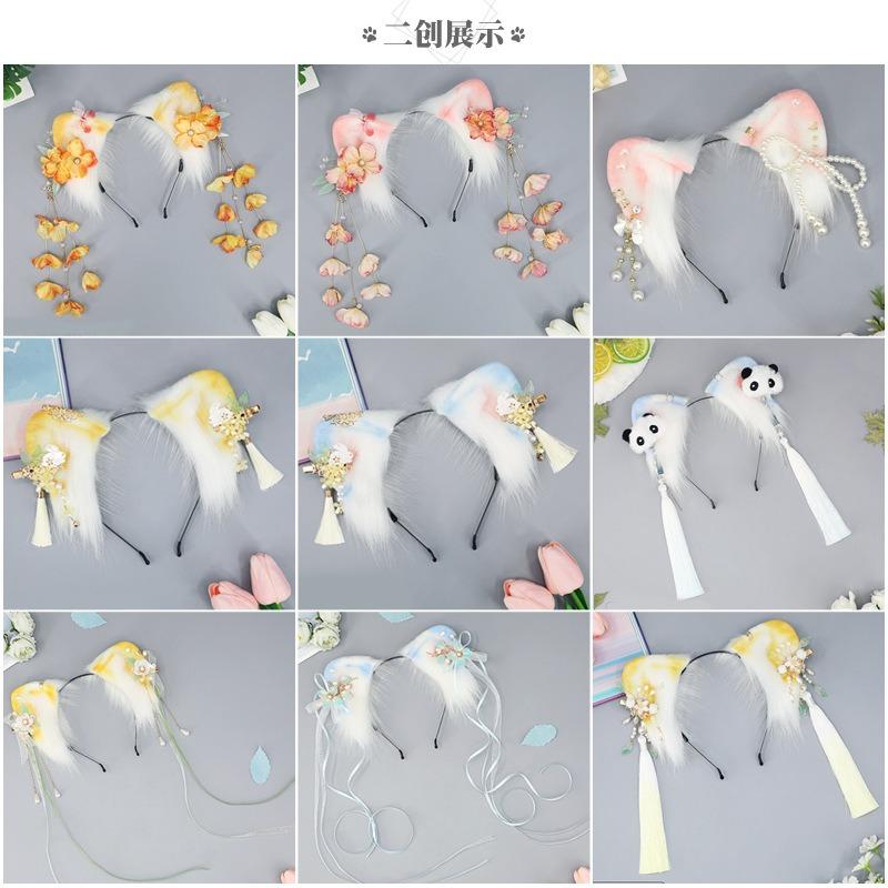 Kitten hair accessories cat ears headgear lolita girl cat ear headband comics cos simulation animal ear headband