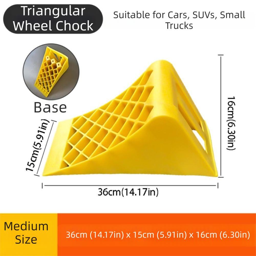 Non Slip Wheel Chocks Heavy Duty Wheel Chock Stopper Block ABS Stop Slider  Cars
