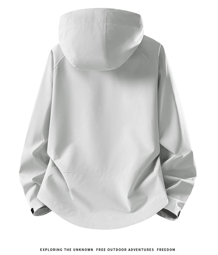 Unisex Lightweight Windproof Waterproof Jacket for Spring and Autumn, Custom Logo Print Available