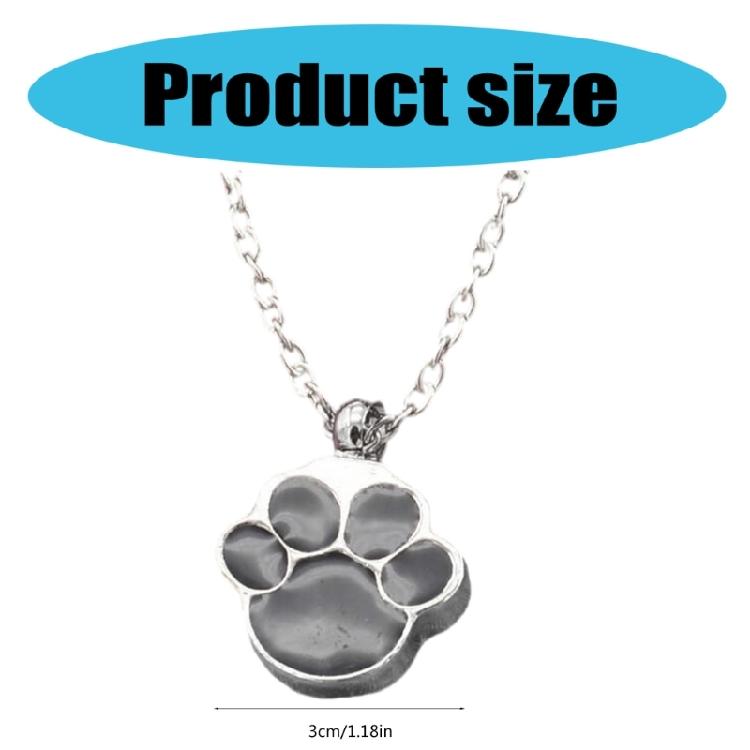 Eye Catching Dog Claw Pendant Necklace Dog Claw Necklace Fashionable Chain Necklace Alloy Texture Neck Jewelry for Daily