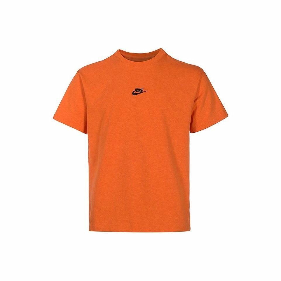 

Nike Dopamine Solid Color Casual Short-Sleeve T-Shirt for Men, Orange XL
