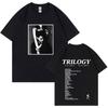 The Weeknd Trilogy Musikalbum Oversized T-Shirt Herren Mode T-Shirt Unisex Lässig Ästhetisch Kurzarm T-Shirt Atmungsaktiv
