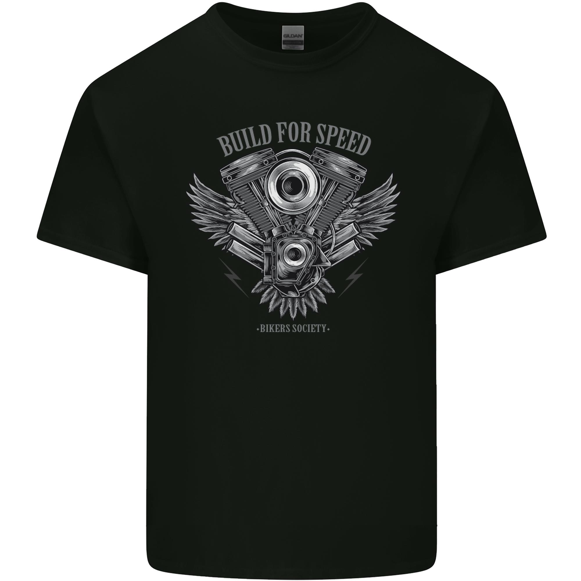 Built for Speed Biker Motorcycles Motorbike Unisexs Light Cotton TShirt S
