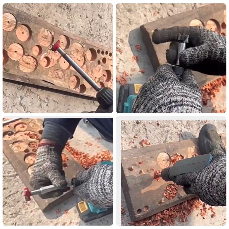 Professional Auger Opener Hole Drilling Tool Tungsten Carbide Boring Bit for Woodworkers and Craftsmen Home Improvement