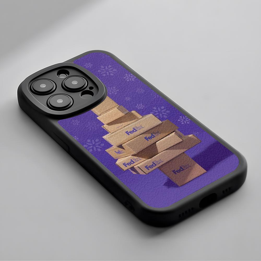 

Fashion fedexs cool pattern design Phone Case For iPhone 16 15 14 13 12 11 Plus Pro Max Lambskin Silicone Cover black iPhone 11
