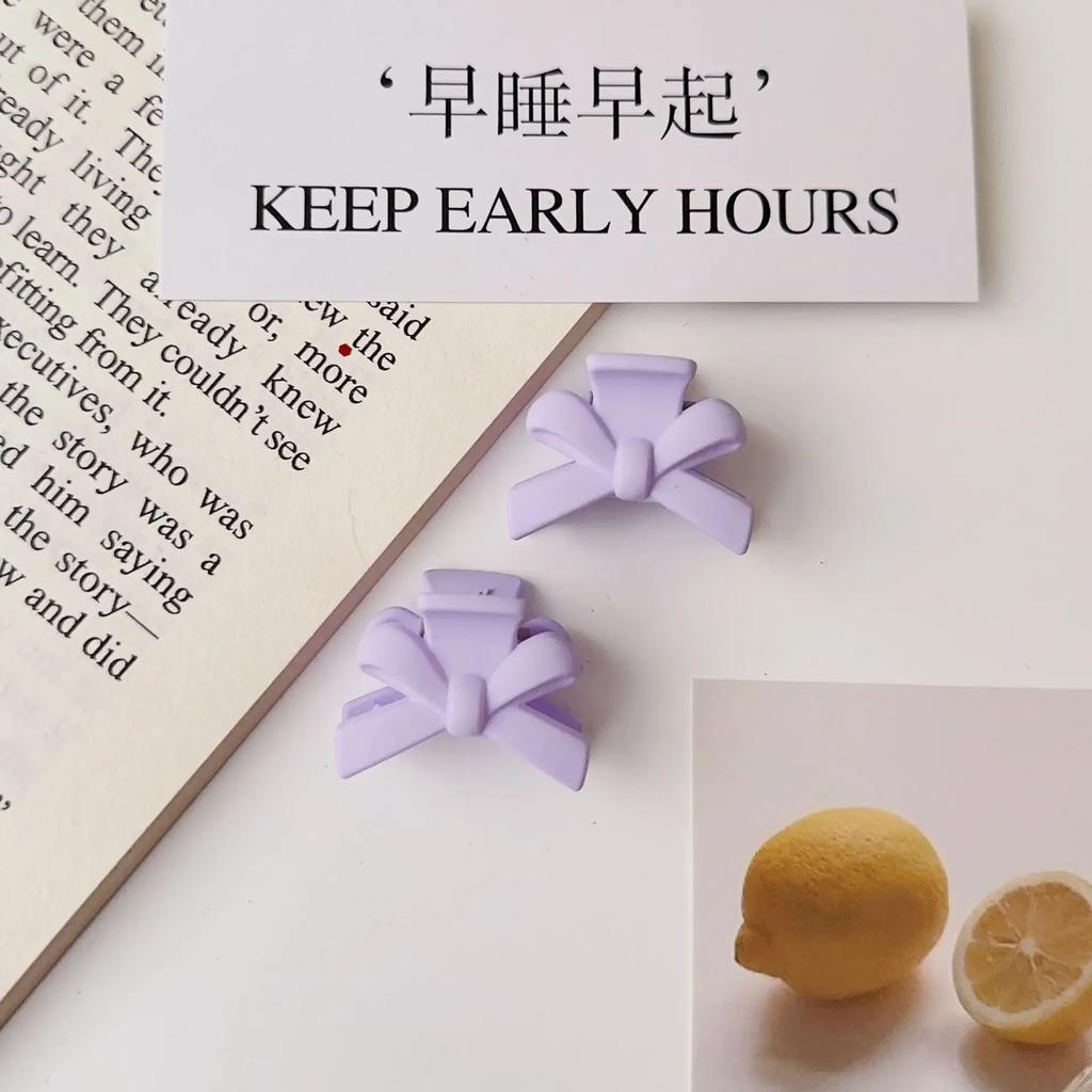 2pc Lovely Small bow Hair Claw Clips for Women Girls Kids Children Hairpin Headband for Hair Washface Accessories Headwear