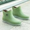 Summer Korean Wear Ladies Rain Boots Rubber Shoes Women Short Tube Waterproof Shoes Non-slip Work Rubber Rain Boots Kitchen