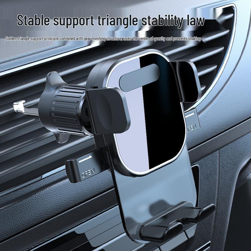 Automatic Lock Car Phone Holder with Dashboard Suction Cup and Air Vent Mount