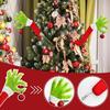 1pc Christmas Elf Body Tree Decoration Arm, Furry Green Monster Elf Arms Hand for Christmas Tree Ornaments Xmas Tree Pendant