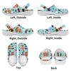 Color Print EVA Outdoor Clogs Unisex Lightweight Ventilated Slip On Summer Use Outdoor Garden Home Beach Daily Shoes Home Use