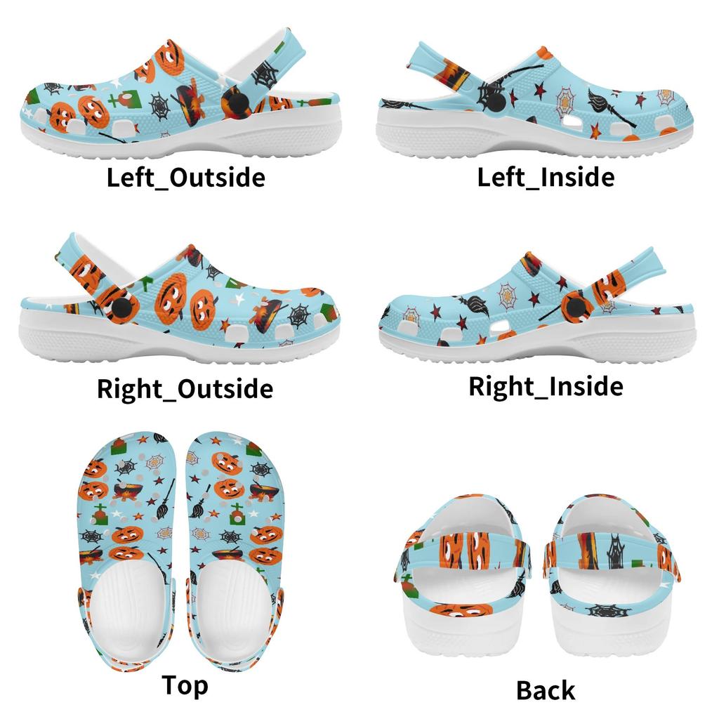 Color Print EVA Outdoor Clogs Unisex Lightweight Ventilated Slip On Summer Use Outdoor Garden Home Beach Daily Shoes Home Use