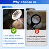 Rechargeable 30X Handheld Magnifying Glass with LED Lights Illuminated  Magnifier 4 Light Modes Scale Jewelry Loupe for Seniors