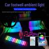 LED Car Interior Ambient Light with USB, Seven Colors, Voice Control, and Rhythm Sync for Footwell.