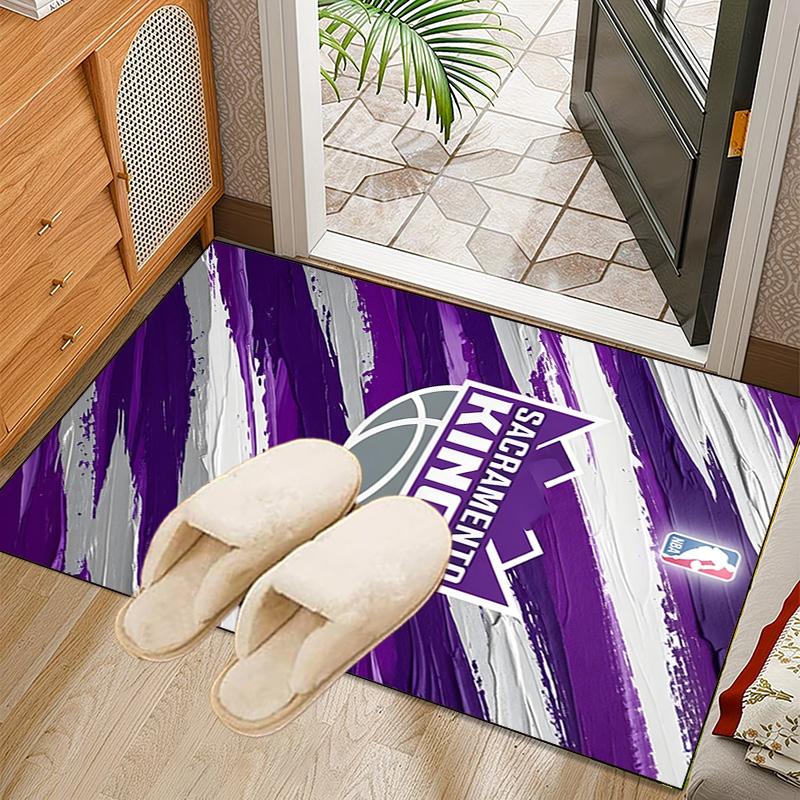 Kings Basketball Team Logo Rug Office Carpet Non-Slip Mat, Chair Rug Floor Covering for Gaming, Bedroom, Living Room , Home Decor Christmas Gift