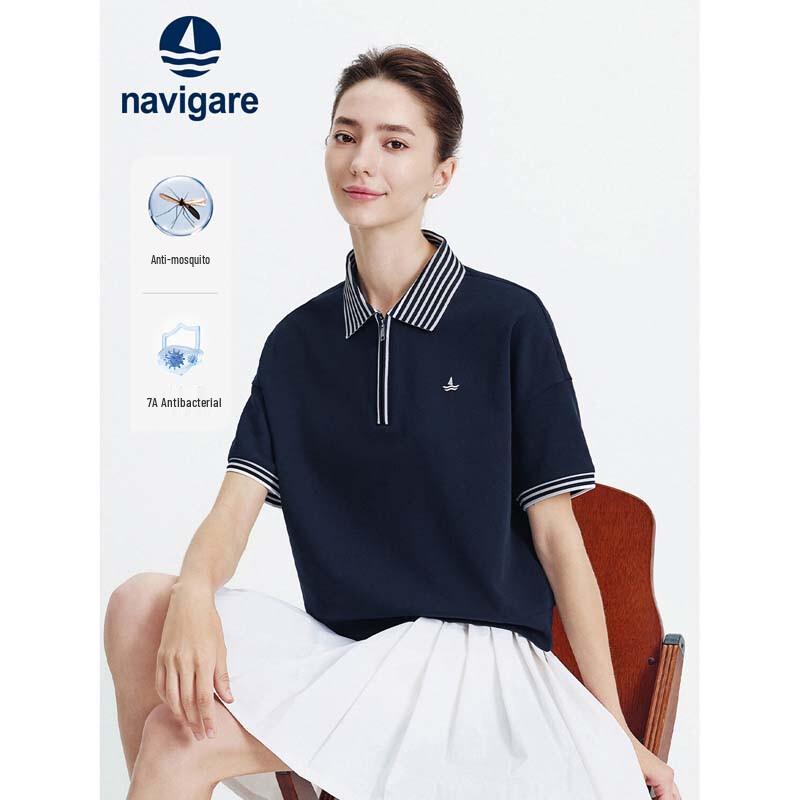 

Navigare Women s Short Sleeve Polo T-Shirt L