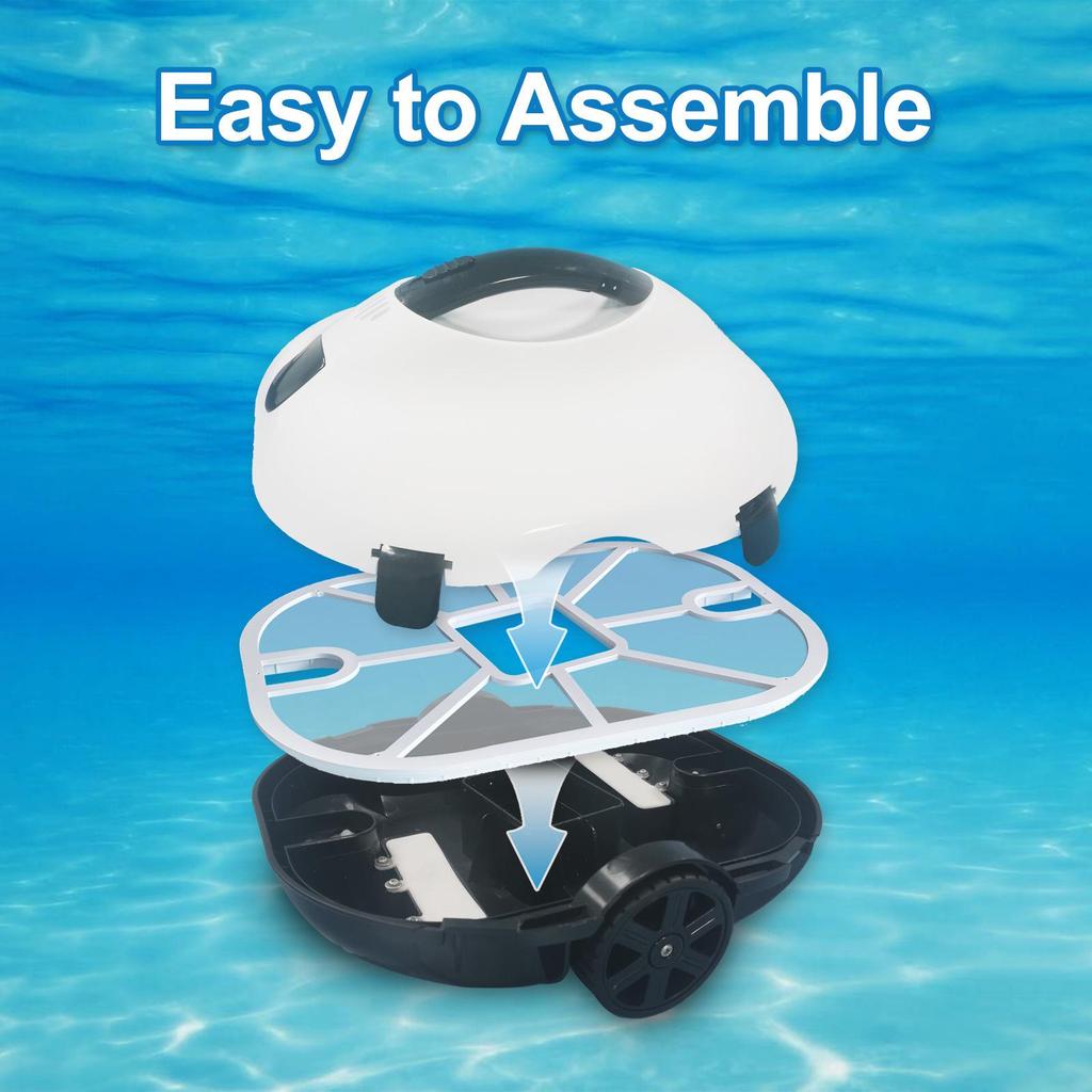 Smart Wireless Pool Cleaning Robot: Skimmer & Bottom Cleaner
