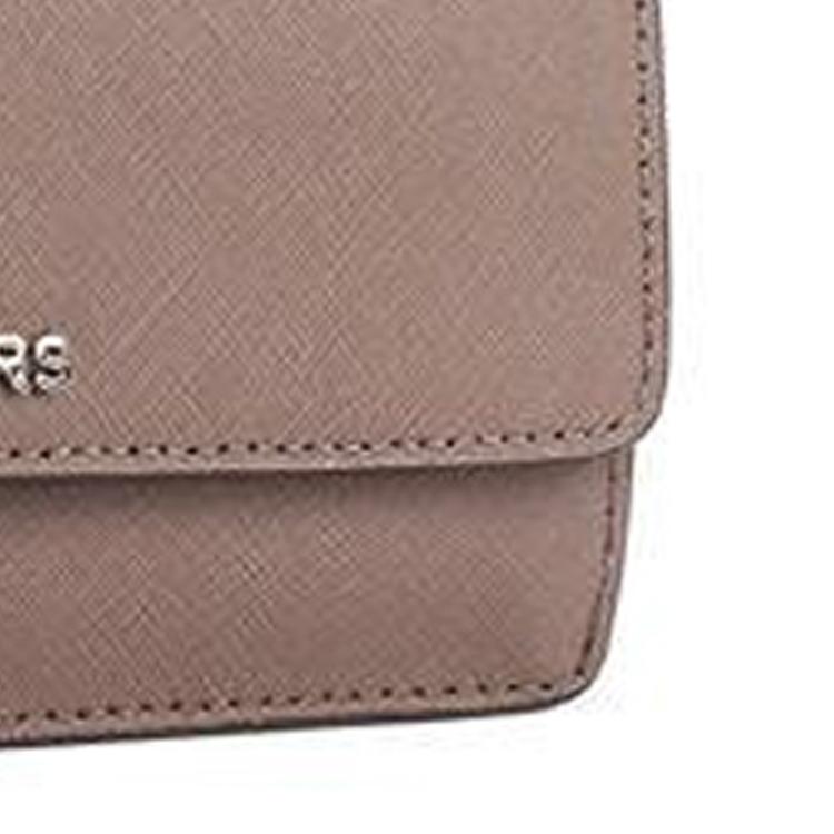 Michael Kors Long Letter Logo Flap Three-In-One Leather Wallet Women Wallet Gray Brown 35F7STVE1T