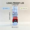 1PC Happy Valentines Day Red Truck Pattern 750ml Color Plastic Sports Water Bottle Leakproof Flip Straw Lid Suitable for Sports Office Home Use