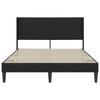 Bed Frame with Headboard Black 120 x 200 cm Velvet