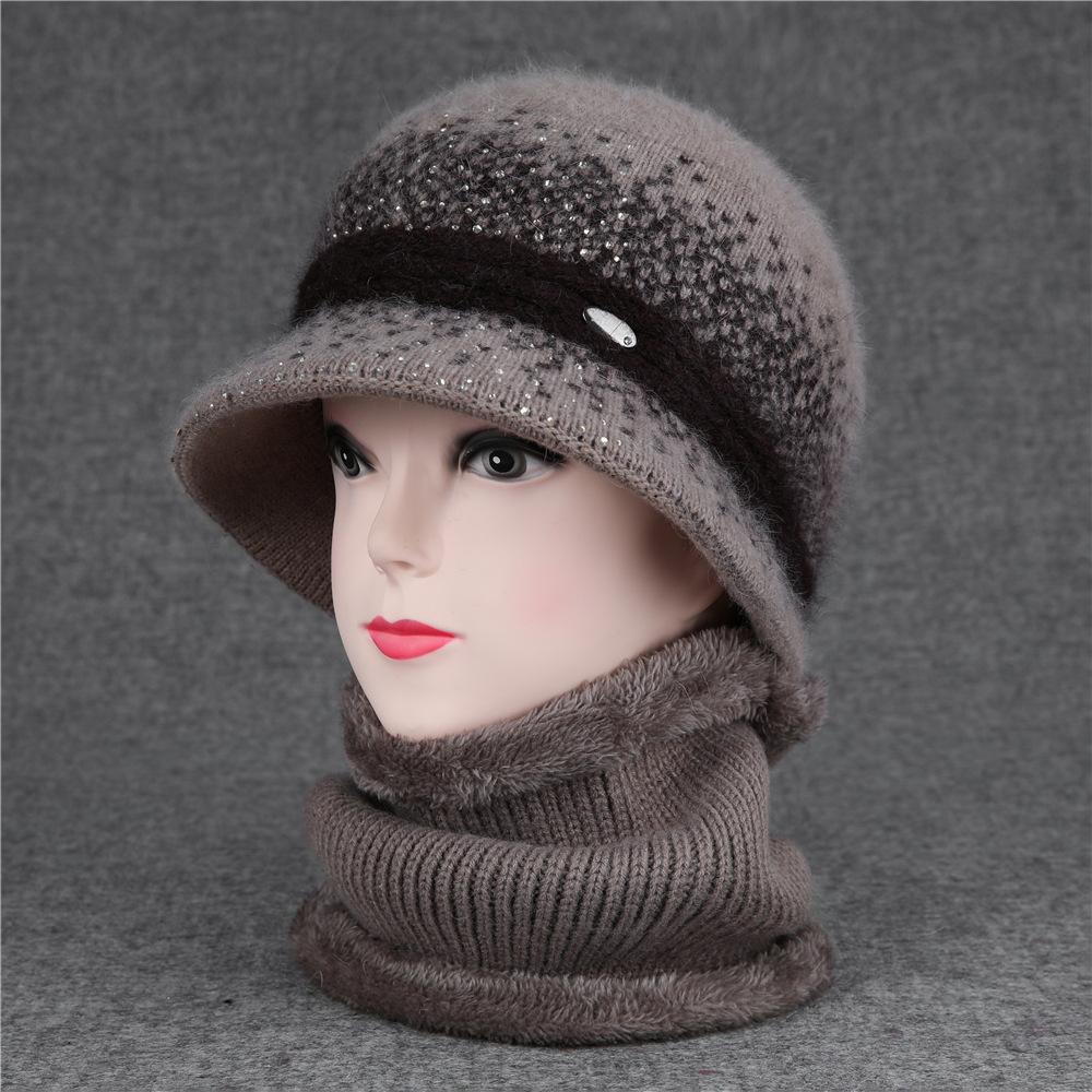 Middle-Aged And Elderly Hat Grandma Foreign Style Casual Old Lady Basin Hat Versatile Wool Hat