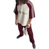 adidas Originals Striped Logo Oversized Short Sleeve T-Shirt Men Tops Off-White JV7600