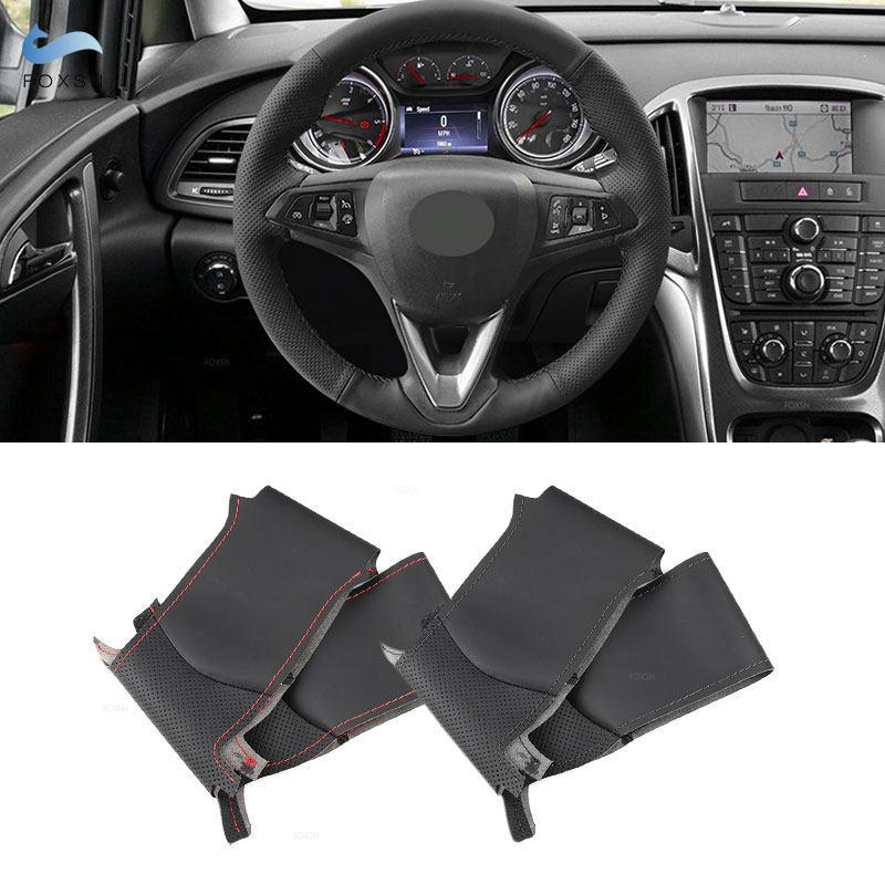 For Opel Vauxhall Holden Astra K Corsa E Crossland X ignia CT Karl Zafira C 2016- Braids on Steering Wheel Leather Cover