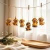 Christmas Collection Set 2026 Advent Calendar Box with 24 Dog Acrylic Ornaments, 2D Flat Hanging Gold Plated Pendants Charms, Countdown Blind Gift for