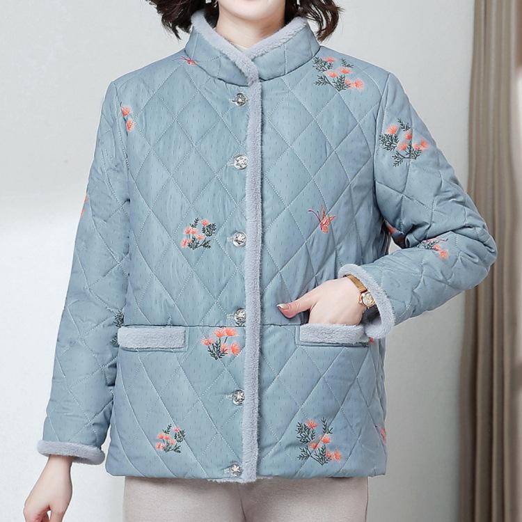 Short Paragraph 40 Years Old 50 Middle-aged and Elderly People Cotton-padded Jacket Fashion Small Cotton-padded Jacket
