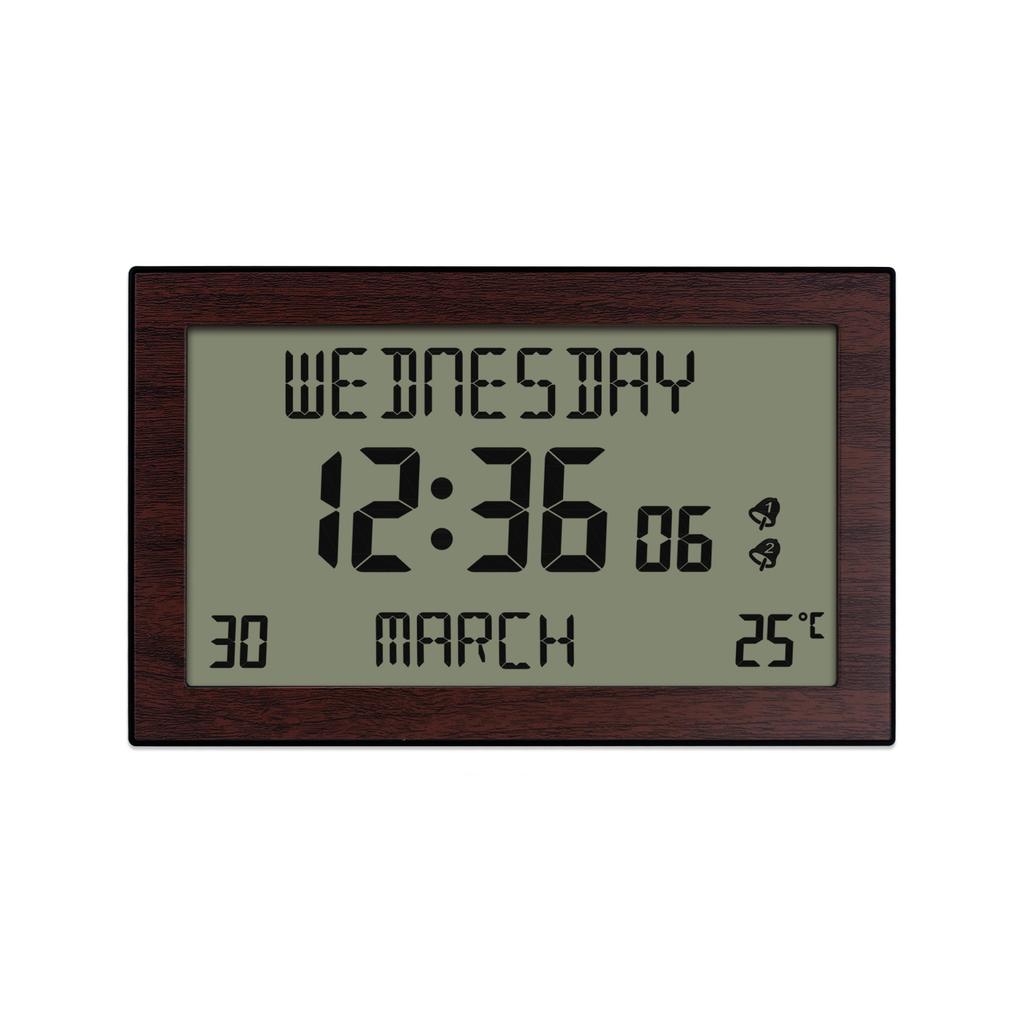 Alarm Clocks Lcd Display Desk Small Clock High-Definition Multi-Function Machine Reminders In Multiple Languages For Travel Home