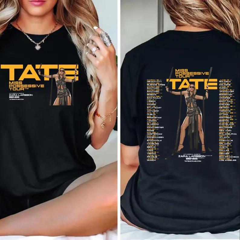 Tate McRae 2025 Concert Shirt Tate McRae Miss Possessive Tour 2025 Shirt M